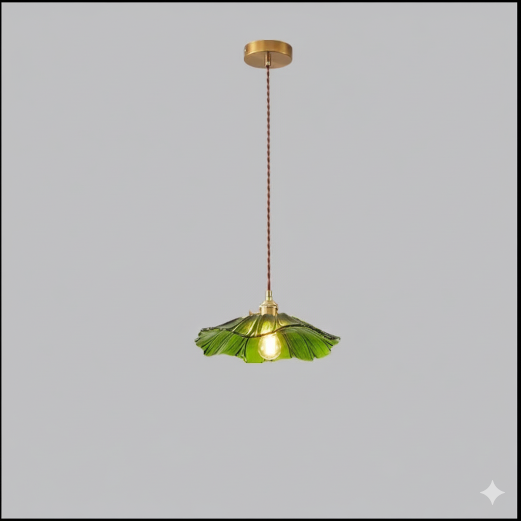 Lampa Wisząca Retro | Szkło W Kwiaty 1.5kg - Idealna Do Salonu, Stylowe Oświetlenie