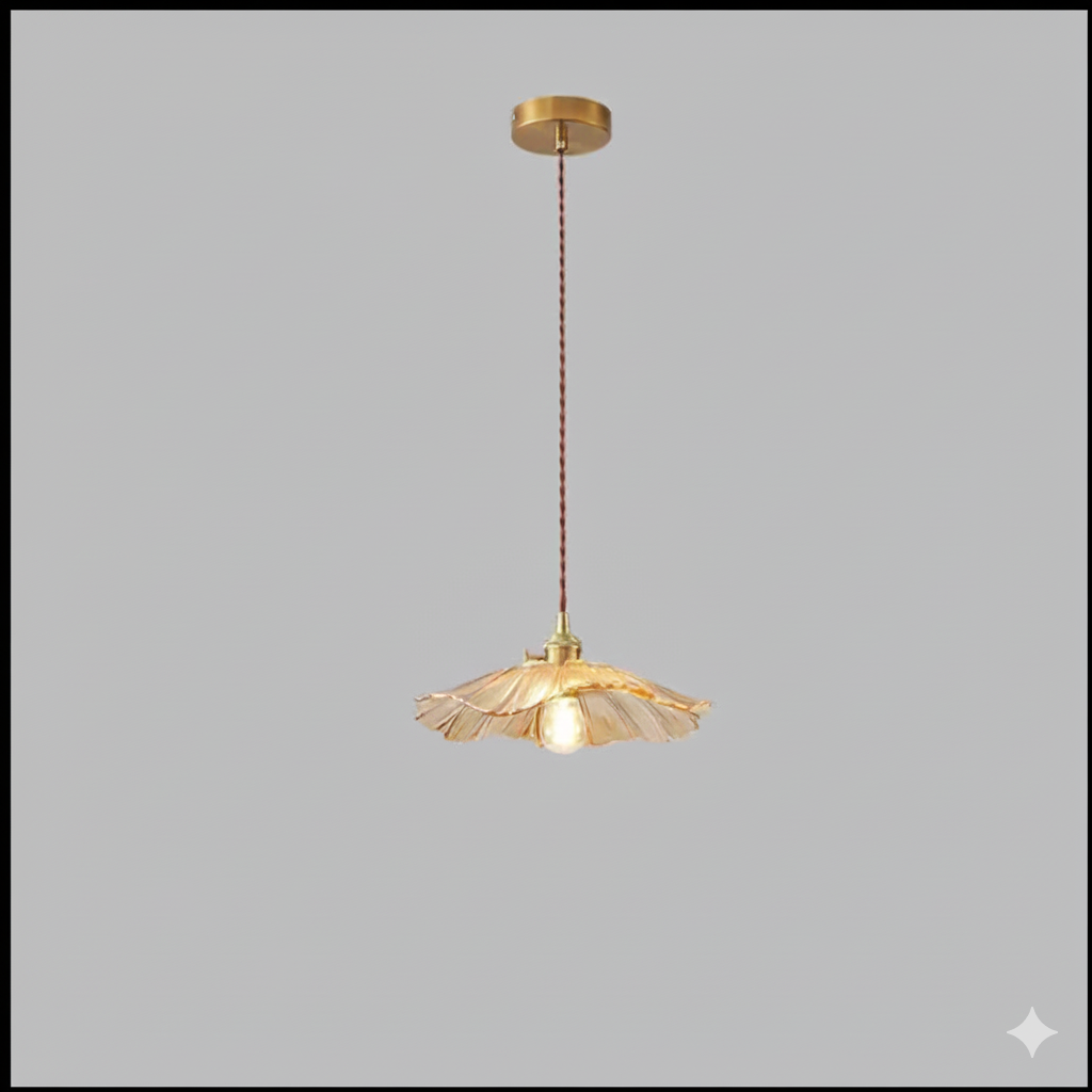 Lampa Wisząca Retro | Szkło W Kwiaty 1.5kg - Idealna Do Salonu, Stylowe Oświetlenie