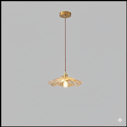 Lampa Wisząca Retro | Szkło W Kwiaty 1.5kg - Idealna Do Salonu, Stylowe Oświetlenie
