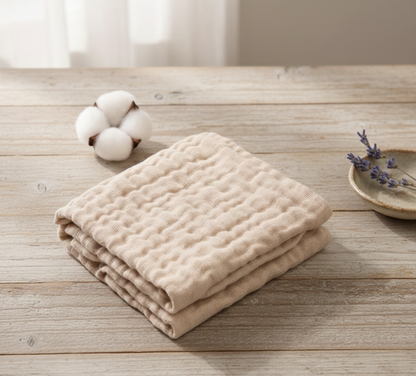 Muślinowy Ręcznik Do Twarzy | 100% Bawełna Muślinowa