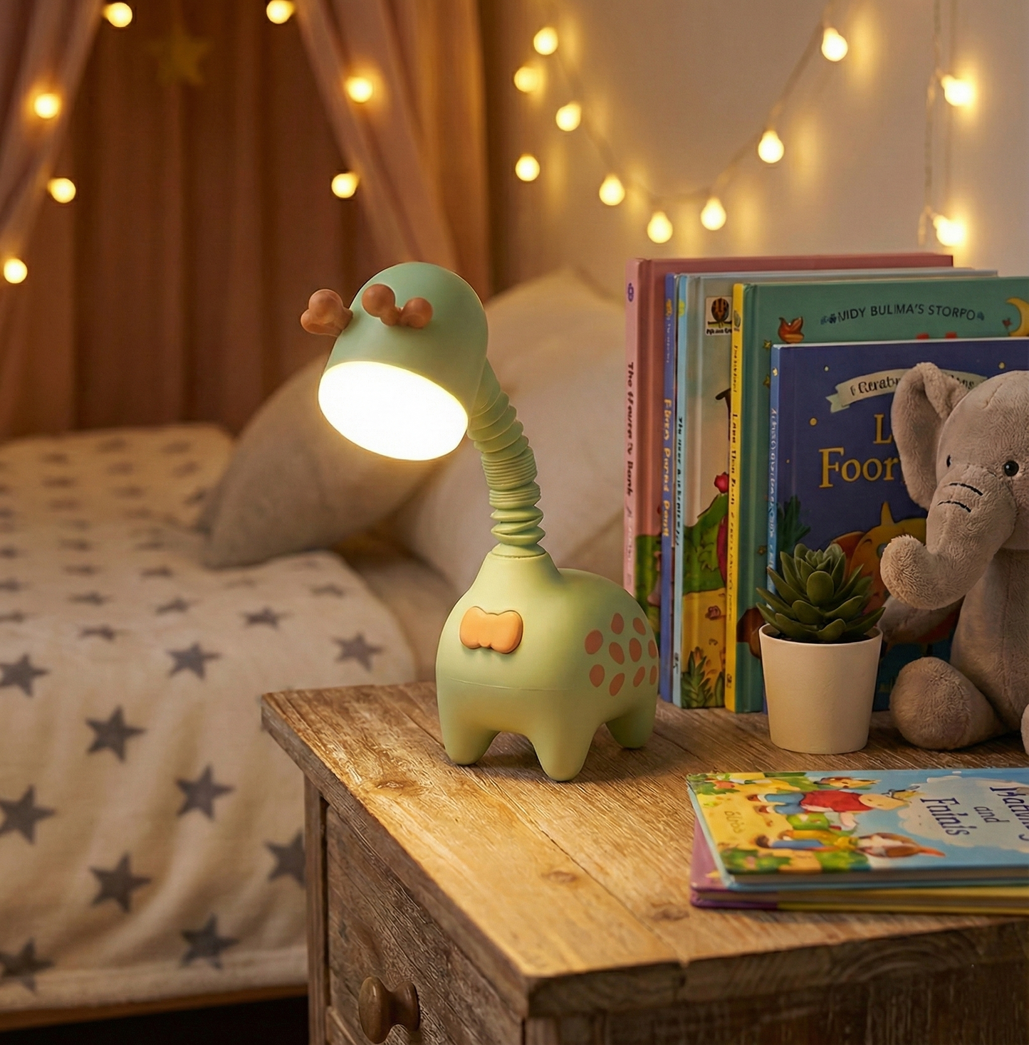 Lampka nocna Żyrafa | Elastyczna szyja 360°