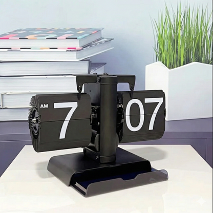 Zegar Flip Page Vintage | Automatyczne Przewracanie Stron 0.36kg