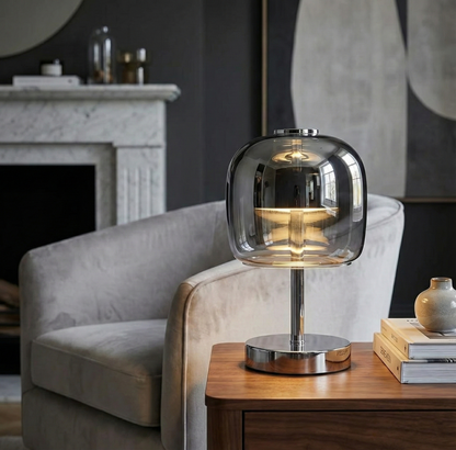 Lampa Stołowa OpalEdge™ | Szklana, Nowoczesny Design