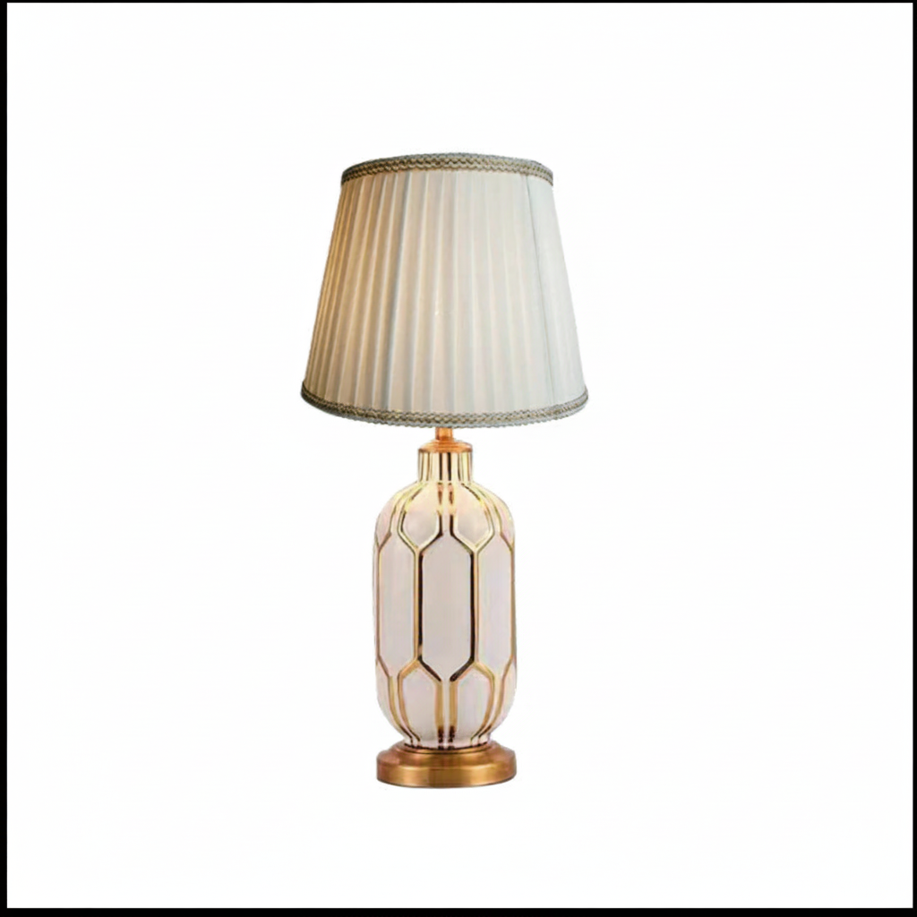 Lampa Stołowa Ceramiczna | Styl Postmodernistyczny 30x57 cm, Waga 2 kg