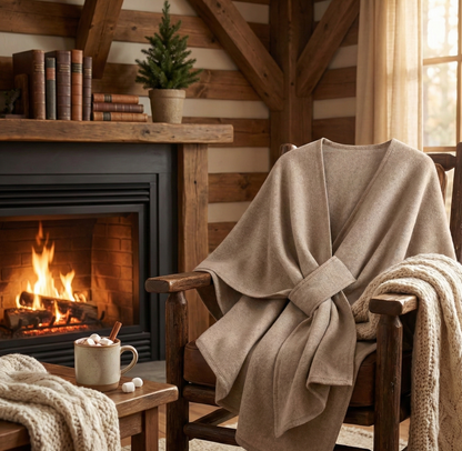 Szlafrok Drapowany - Luksus i Komfort w Jednym