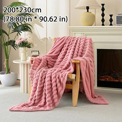 Gruby Koc Dwustronny Z Sztucznego Futra | Ciepły I Miękki 1,5 kg 180x200 cm 14