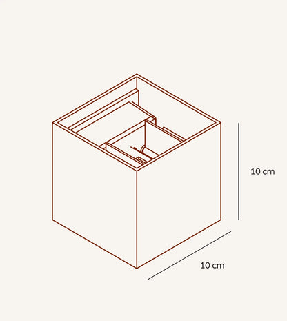 Kinkiet LED XENA | Regulowane klapy świetlne 0,5 kg 1