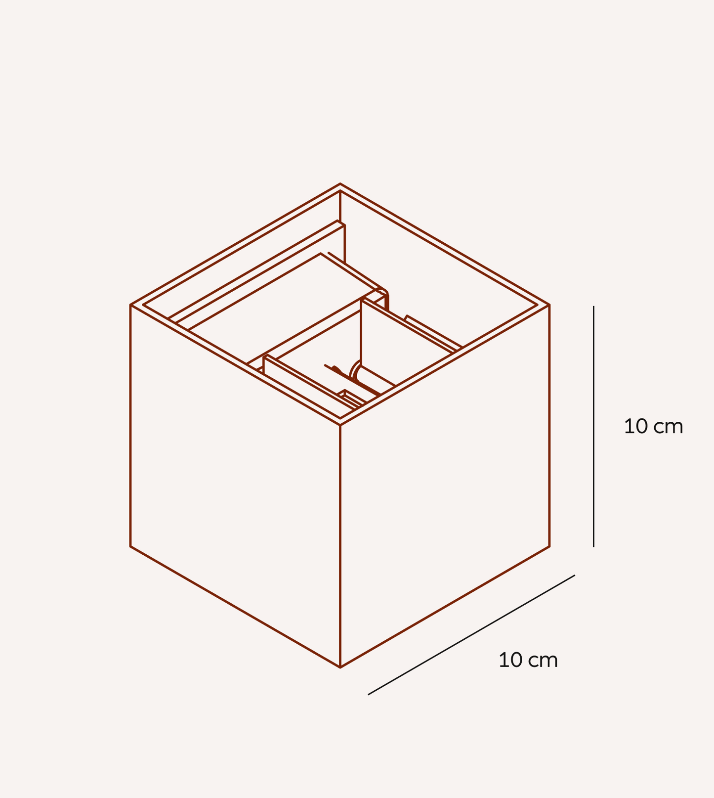 Kinkiet LED XENA | Zasilanie bateryjne 0,5 kg 2