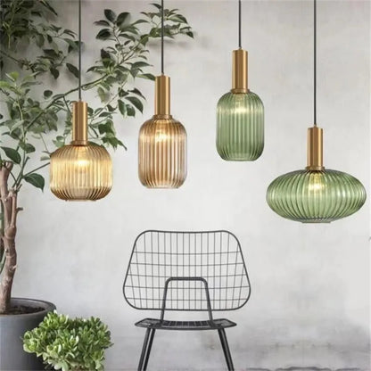 Kolorowa Lampa Wisząca | Kreatywne Oświetlenie LED E27, 1kg - Idealna do Salonu, Retro Design 1