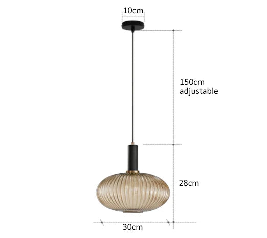 Kolorowa Lampa Wisząca | Kreatywne Oświetlenie LED E27, 1kg - Idealna do Salonu, Retro Design 11
