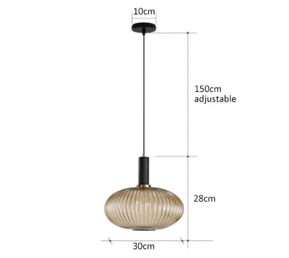 Kolorowa Lampa Wisząca | Kreatywne Oświetlenie LED E27, 1kg - Idealna do Salonu, Retro Design 11