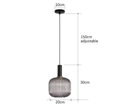 Kolorowa Lampa Wisząca | Kreatywne Oświetlenie LED E27, 1kg - Idealna do Salonu, Retro Design 12