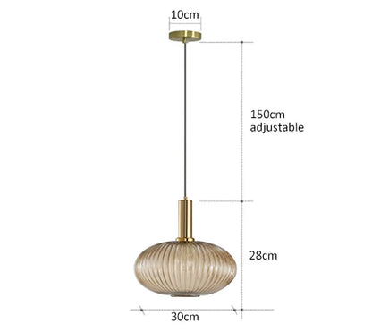 Kolorowa Lampa Wisząca | Kreatywne Oświetlenie LED E27, 1kg - Idealna do Salonu, Retro Design 15