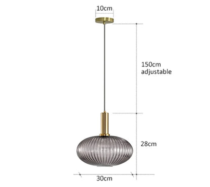 Kolorowa Lampa Wisząca | Kreatywne Oświetlenie LED E27, 1kg - Idealna do Salonu, Retro Design 18