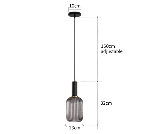 Kolorowa Lampa Wisząca | Kreatywne Oświetlenie LED E27, 1kg - Idealna do Salonu, Retro Design 19