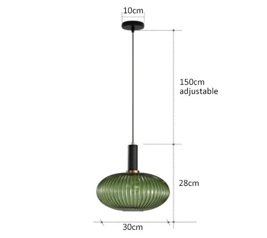Kolorowa Lampa Wisząca | Kreatywne Oświetlenie LED E27, 1kg - Idealna do Salonu, Retro Design 20