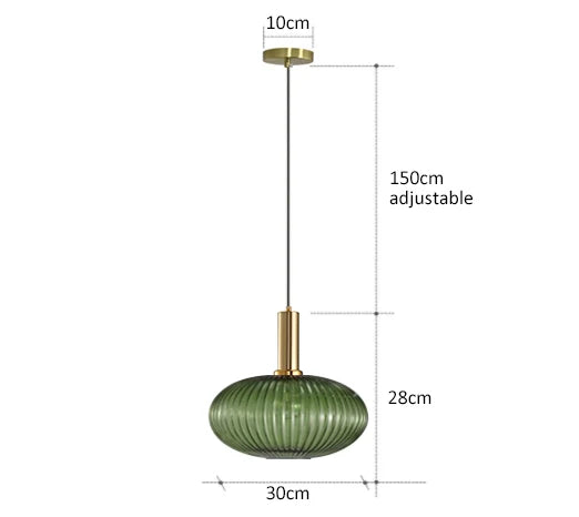 Kolorowa Lampa Wisząca | Kreatywne Oświetlenie LED E27, 1kg - Idealna do Salonu, Retro Design 22