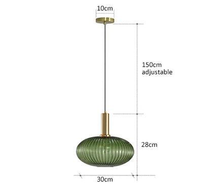 Kolorowa Lampa Wisząca | Kreatywne Oświetlenie LED E27, 1kg - Idealna do Salonu, Retro Design 22
