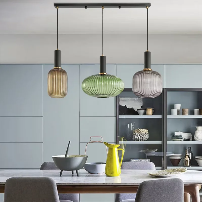 Kolorowa Lampa Wisząca | Kreatywne Oświetlenie LED E27, 1kg - Idealna do Salonu, Retro Design 5
