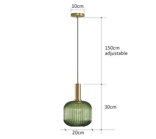 Kolorowa Lampa Wisząca | Kreatywne Oświetlenie LED E27, 1kg - Idealna do Salonu, Retro Design 6