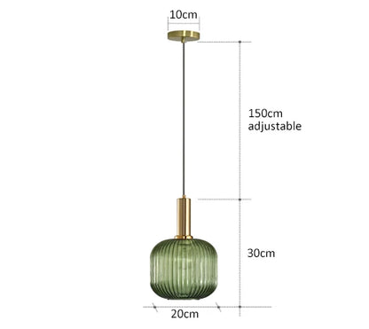 Kolorowa Lampa Wisząca | Kreatywne Oświetlenie LED E27, 1kg - Idealna do Salonu, Retro Design 6
