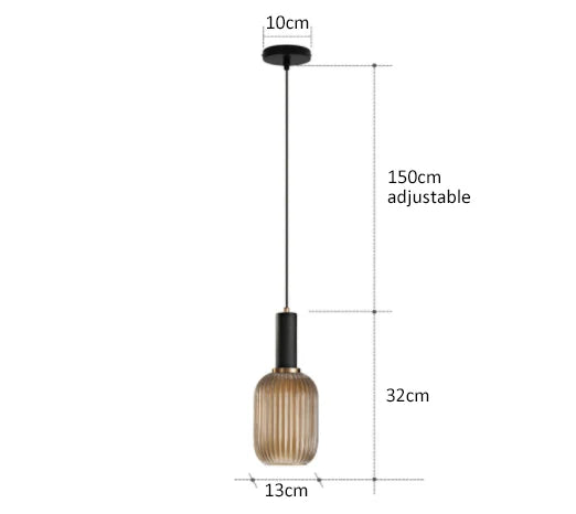 Kolorowa Lampa Wisząca | Kreatywne Oświetlenie LED E27, 1kg - Idealna do Salonu, Retro Design 7