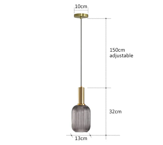 Kolorowa Lampa Wisząca | Kreatywne Oświetlenie LED E27, 1kg - Idealna do Salonu, Retro Design 9