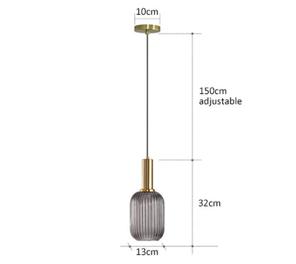 Kolorowa Lampa Wisząca | Kreatywne Oświetlenie LED E27, 1kg - Idealna do Salonu, Retro Design 9