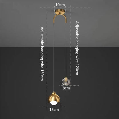 Kryształowa Lampa Wisząca | Nowoczesny Design 2,5 kg - Idealna do Salonu i Sypialni 7