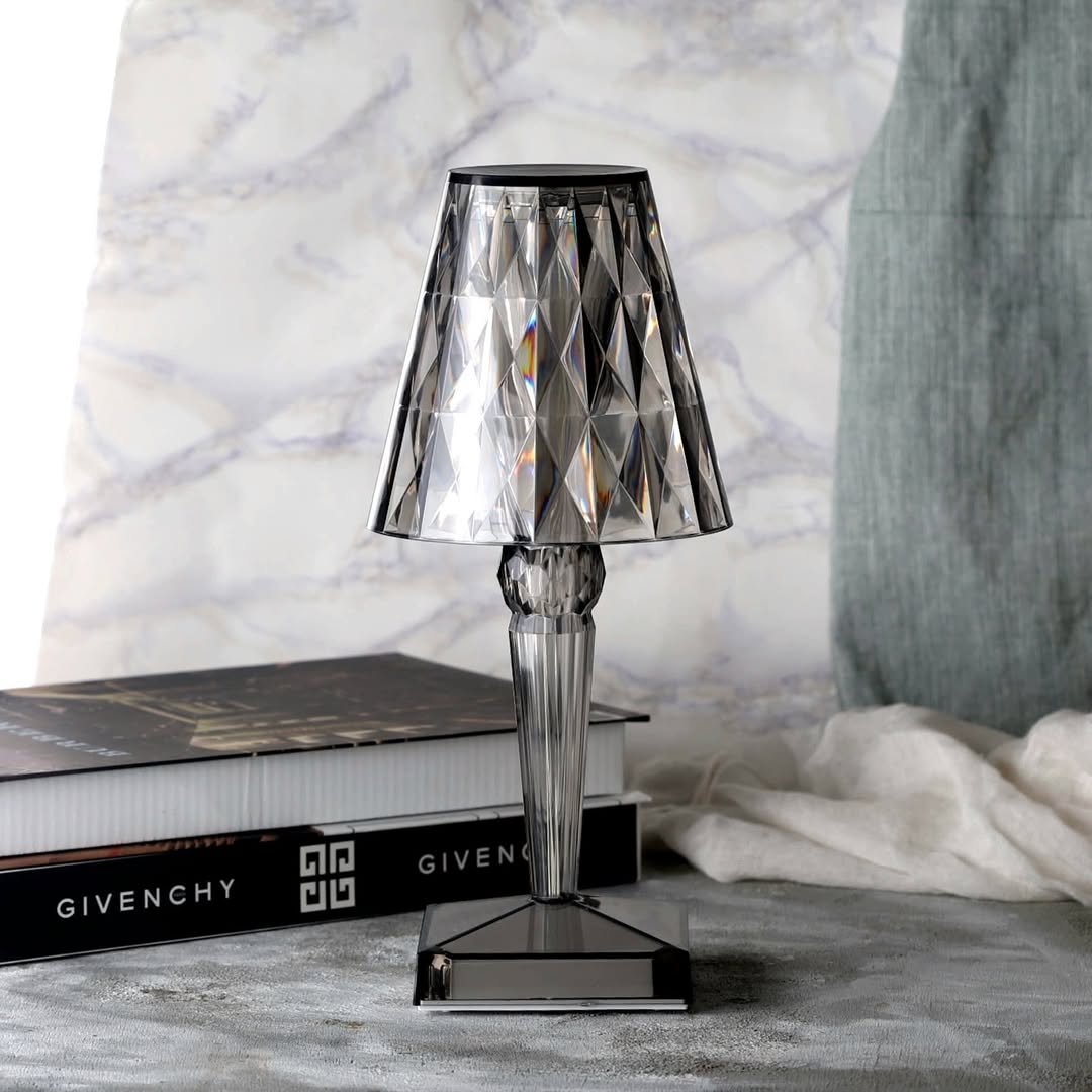 Lampa Kryształowa z Dotykowym Czujnikiem | Elegancki Design, Ładowalna, 3 Kolory Światła 7