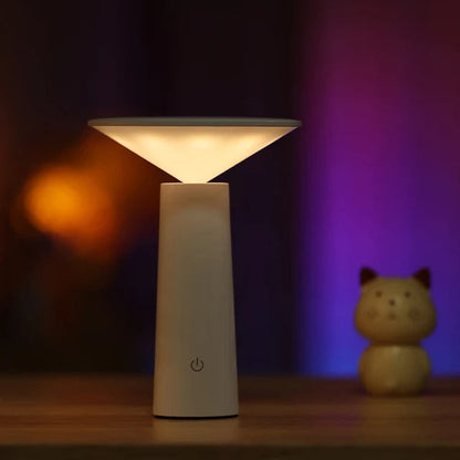 Lampa LED Przenośna z Regulacją Jasności | Minimalistyczna, Obrotowa Głowa 360° 6