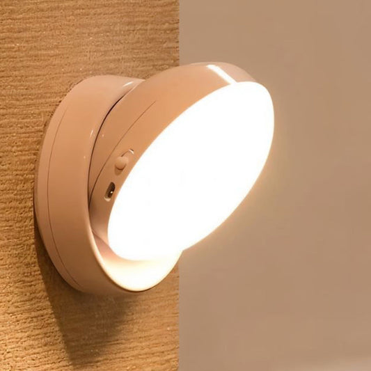 Lampa LED z Czujnikiem Ruchu, Energooszczędna Lampa Ścienna z Obrotową Głowicą 360° 0