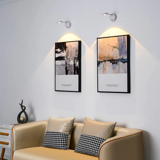 Lampa LED z Czujnikiem Ruchu | 360° Rotacja, Trzy Kolory, Bezprzewodowa Instalacja 0