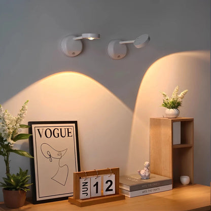 Lampa LED z Czujnikiem Ruchu | 360° Rotacja, Trzy Kolory, Bezprzewodowa Instalacja 5