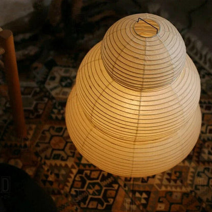 Lampa Podłogowa Hikari Washi z Papieru Ryżowego – Sferyczna, Ciepłe Światło, E27, 40 cm x 60 cm 6