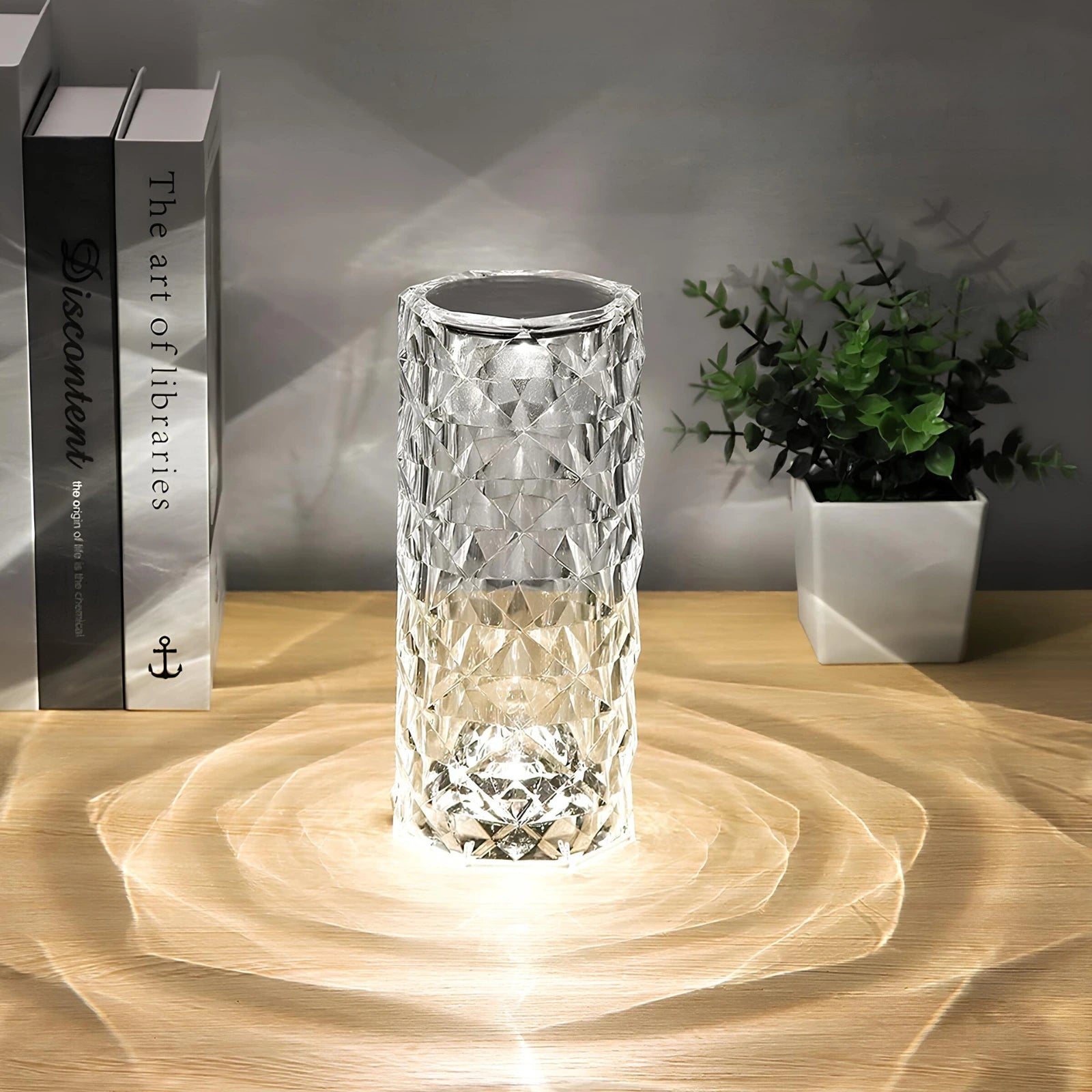 Lampa Stołowa Kryształowa Bezprzewodowa z Dotykowym Sterowaniem | 16 Kolorów, Nowoczesny Design 6