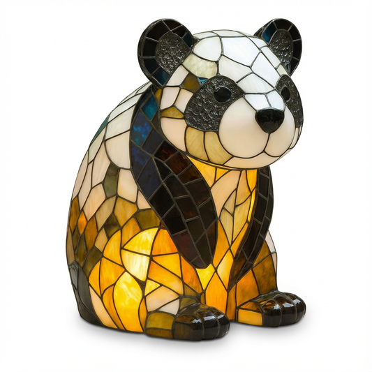 Lampa Stołowa Panda Vitra | Witrażowe Szkło 1,5 kg 0