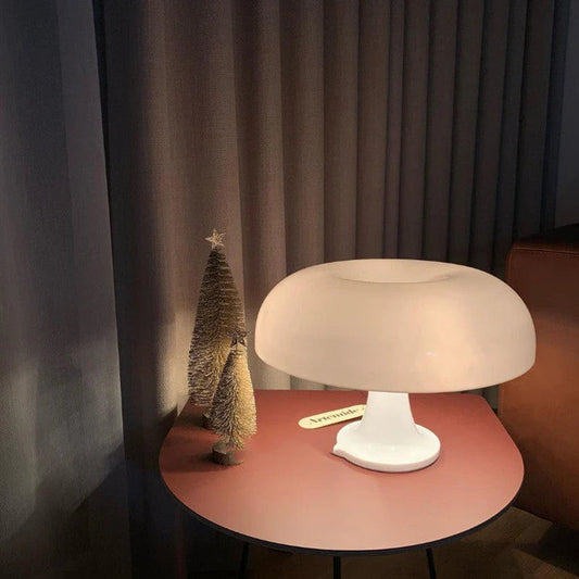 Lampa Stołowa Retro z PVC, 20 cm, Ciepłe Światło LED – Lampy Stołowe do Salonu i Sypialni 0
