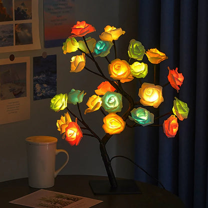 Lampa Sufitowa LED w Kształcie Drzewa Różanego | Ciepłe Światło, Energooszczędna Lampy do Salonu 3