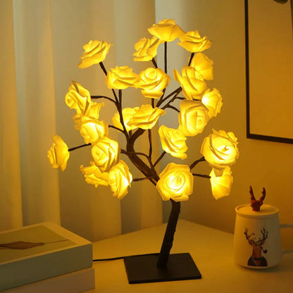 Lampa Sufitowa LED w Kształcie Drzewa Różanego | Ciepłe Światło, Energooszczędna Lampy do Salonu 5