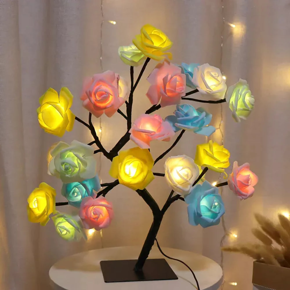 Lampa Sufitowa LED w Kształcie Drzewa Różanego | Ciepłe Światło, Energooszczędna Lampy do Salonu 8