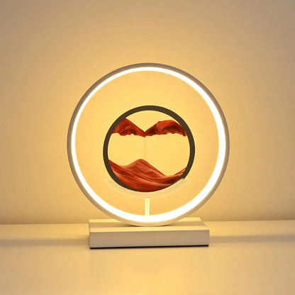 Lampa Sufitowa LED z Dyskiem Piaskowym | Eleganckie Oświetlenie Dimmable 28 cm 8