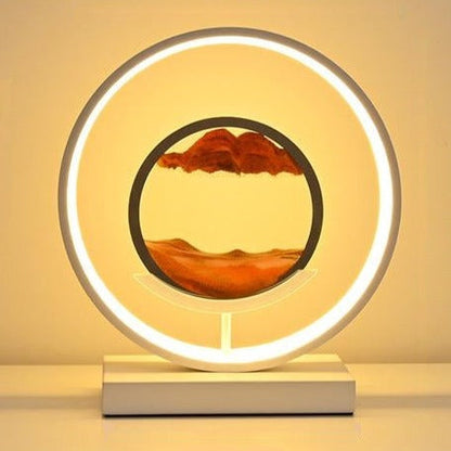 Lampa Sufitowa LED z Dyskiem Piaskowym | Eleganckie Oświetlenie Dimmable 28 cm 9