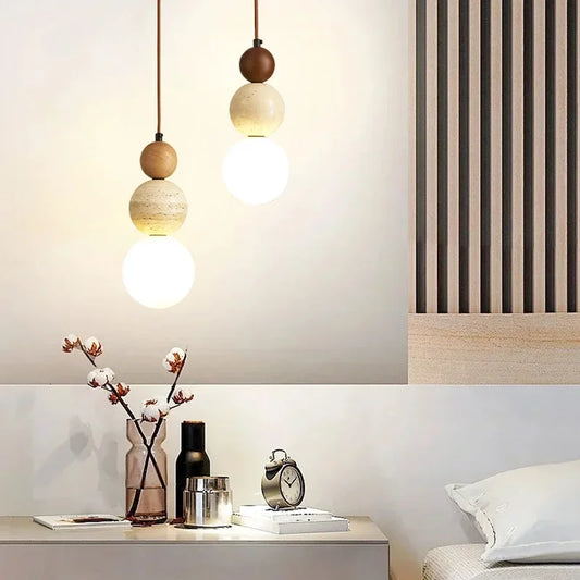 Lampa Wisząca Kremowa | Designerskie Oświetlenie LED 1,5 kg | Lampa do Salonu 0