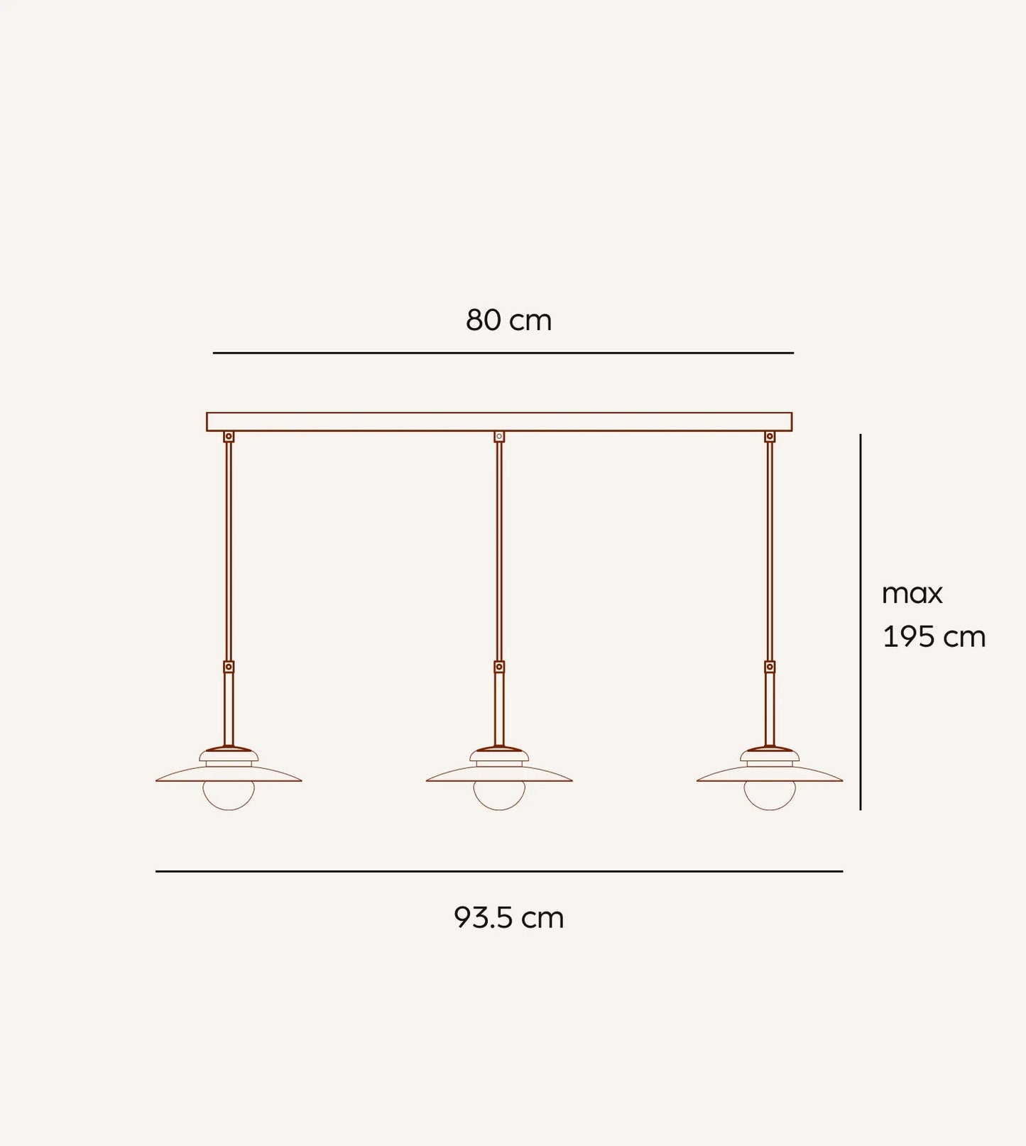 Lampa Wisząca LED OLIA | Minimalistyczny Design 1,5 kg do Salonów i Jadalni 1