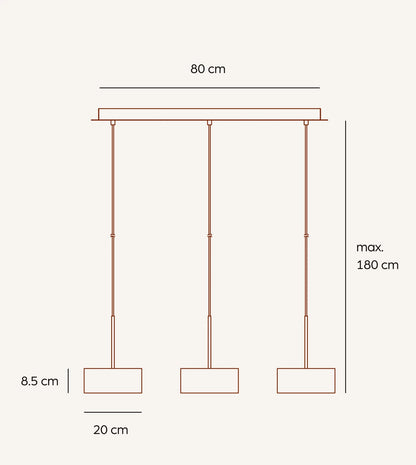 Lampa Wisząca LED Solana | Czarna, Energooszczędna, 1,5 kg 1