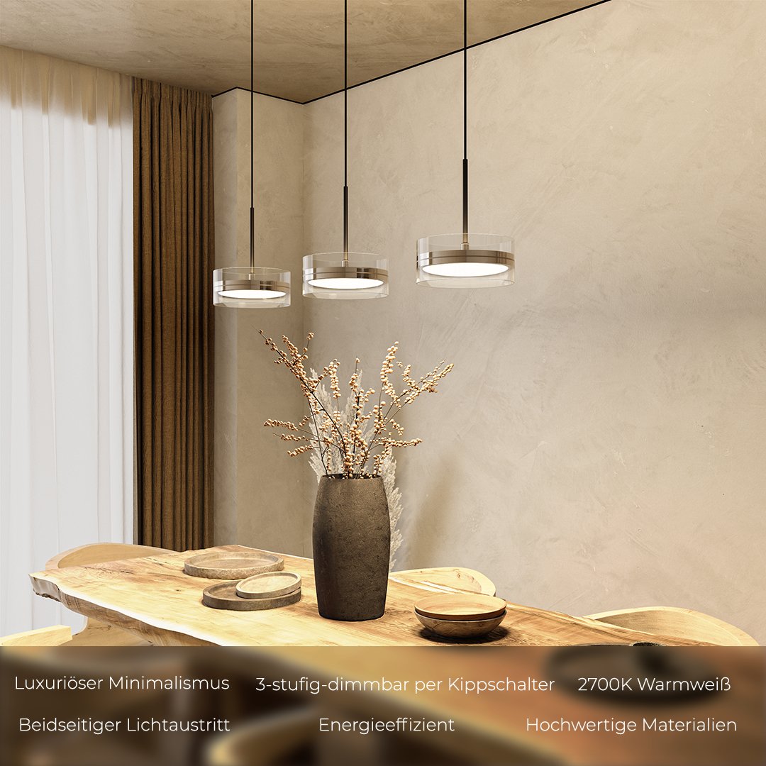 Lampa Wisząca LED Solana | Czarna, Energooszczędna, 1,5 kg 2