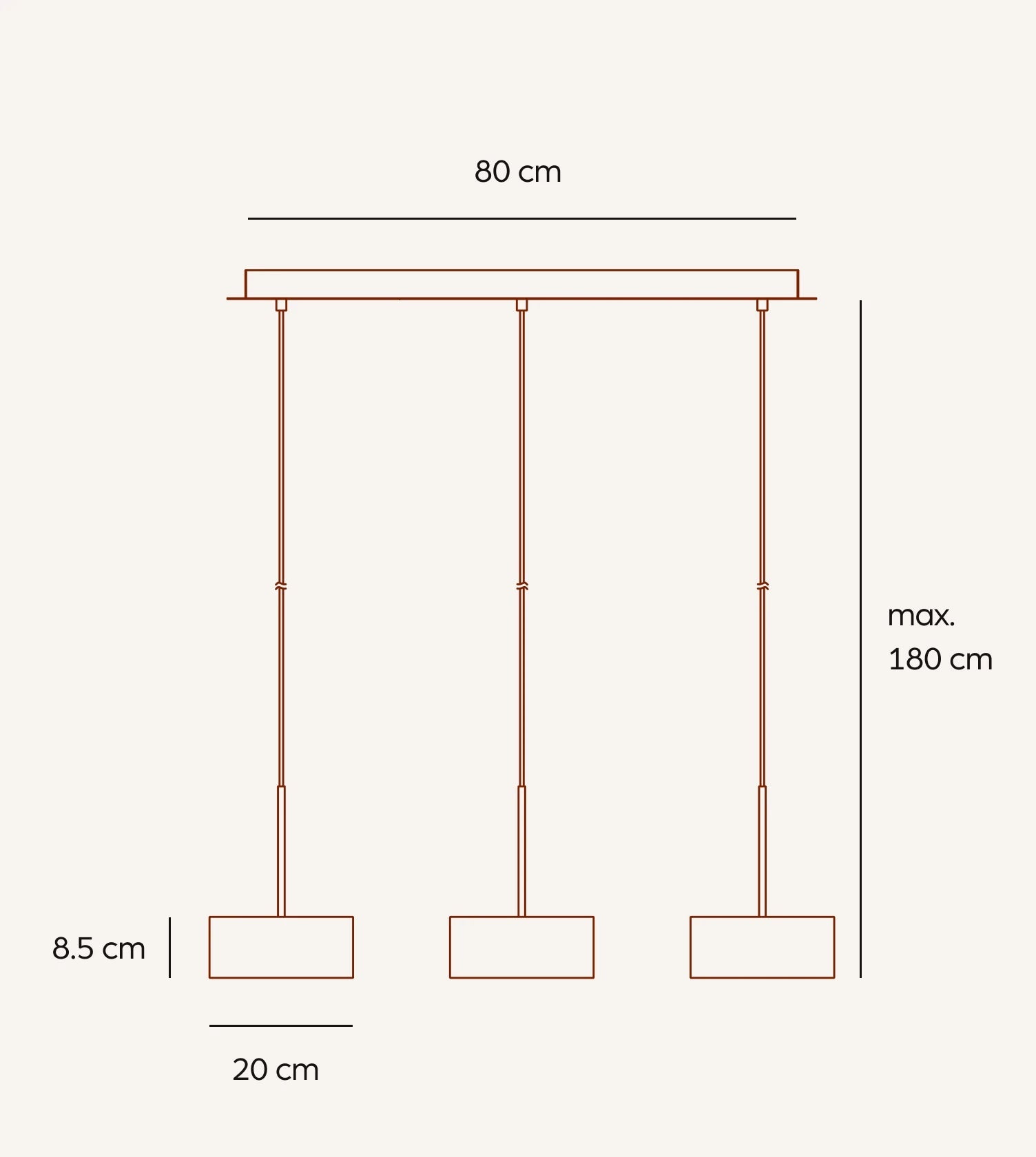 Lampa Wisząca LED Solana | Czarna, Energooszczędna, 1,5 kg 8