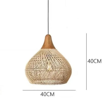 Lampa Wisząca Rattanowa E27 | Rękodzieło 1kg do Salonów i Jadalni 2
