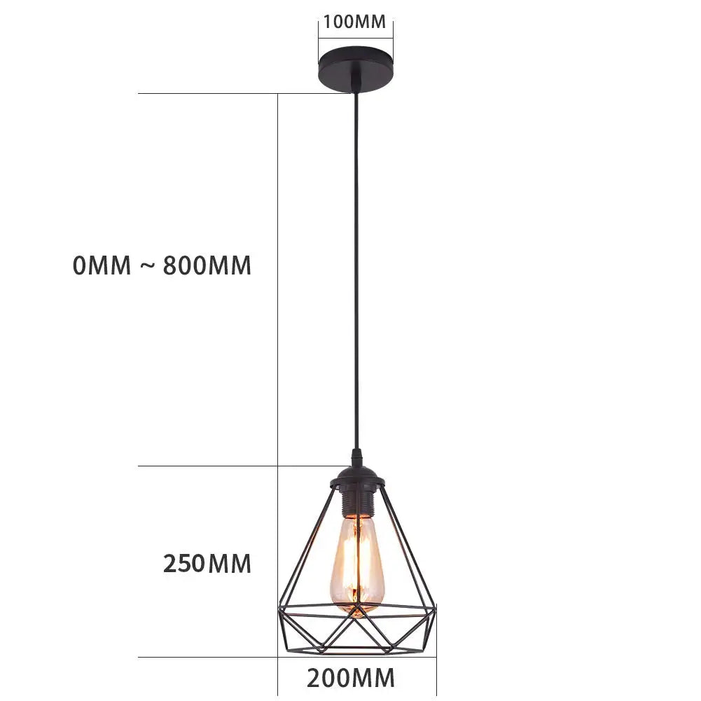 Lampa Wisząca Retro | Stylowa Do Salonów, 0,5kg 5